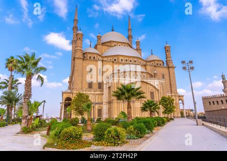 Die beeindruckende Alabaster Moschee in der Stadt Kairo, in der ägyptischen Hauptstadt. Afrika Stockfoto