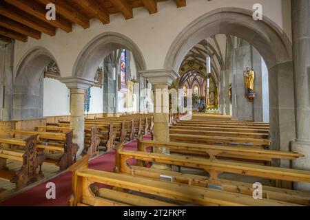 Pfarrkirche St. Catherine, Schluderns, Südtirol, Italien Stockfoto