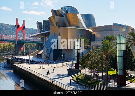 Guggenheim Museum Bilbao, Architekt Frank O. Gehry, Bilbao, Baskenland, Spanien Stockfoto