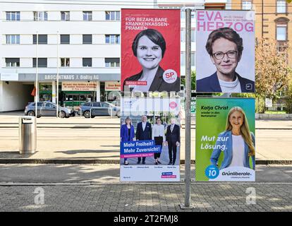 Wahlplakate Ständerat- und Nationalratswahlen, Schweiz Stockfoto