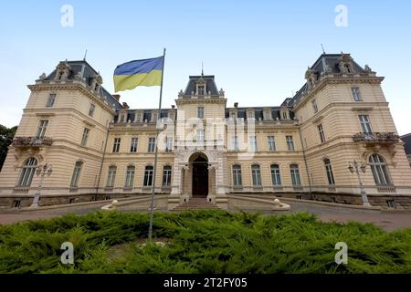 Lviv Nationalen Kunstgalerie (ehemaliger Potocki-Palast), Lviv, Ukraine. Stockfoto