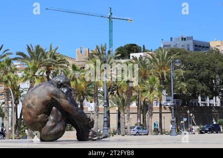 CARTAGENA, SPANIEN - 19. MAI 2017: Dies ist das Denkmal für die Opfer des Terroranschlags vom 11. März 2004 auf dem Bahnhof Atocha in der Stadt. Stockfoto