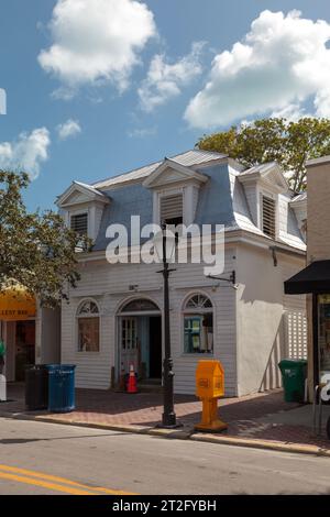 The Old Custom House, 124 Duval St, Key West, FL 33040, USA: Ehemaliges Zollhaus, heute als Boutique-Hotel genutzt. Baujahr 1822; Umzug nach Duval Street 1891 Stockfoto