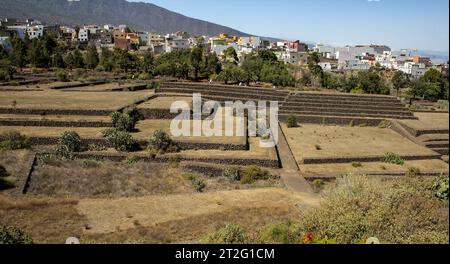 Güímar, Teneriffa, Comunidad Autonoma des Canarias, Spanien. Güímar Pyramiden. Stockfoto