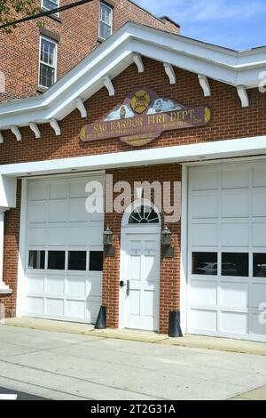 Straßen und Straßen von Sag Harbor, den Hamptons, Long Island, New York State, Vereinigte Staaten von Amerika, Nordamerika, USA Stockfoto