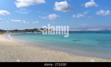 Agia Anna Beach eine Fortsetzung des Agios Prokopios auf der Insel Naxos in Griechenland Stockfoto