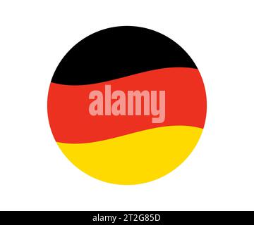 Flagge von Deutschland Land Vektor Illustration Emblem Stock Vektor