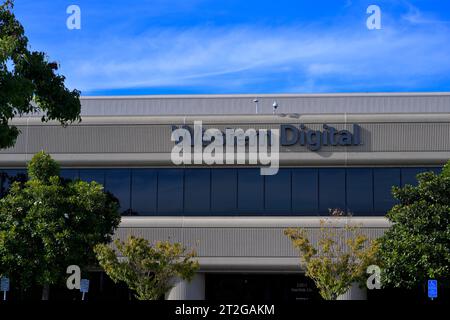 Das Hauptquartier von Western Digital (WDC) auf SanDisk Drive, Milpitas CA Stockfoto