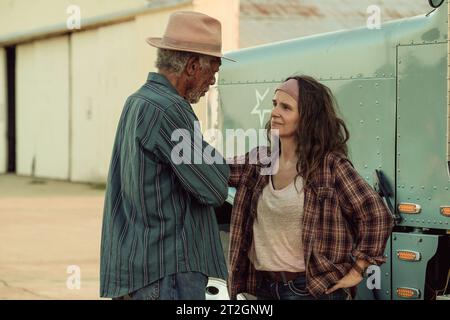 Paradise Highway Morgan Freeman & Juliette Binoche Stockfoto