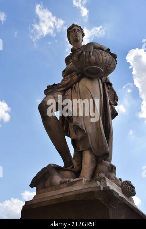 Florenz, Italien. September 2023. Die berühmten Skulpturen in den Uffizien in Florenz. Hochwertige Fotos Stockfoto