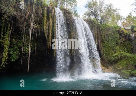 Upper Duden Wasserfälle in Antalya, Türkei. Stockfoto