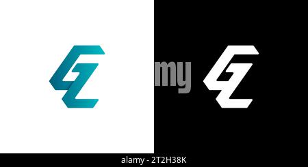 GL-Logo, GL-Monogramm, ursprüngliches GL-Logo, Buchstabe GL-Logo, Symbol, Vektor Stock Vektor