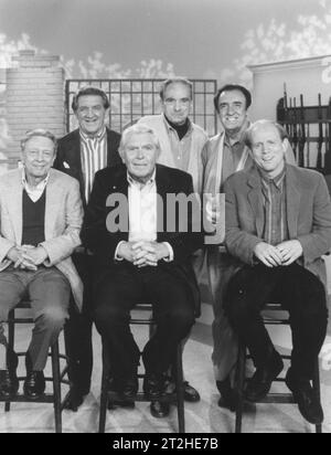 10. Februar 1993, Hollywood, Kalifornien, USA: Die ANDY GRIFFITH Show Reunion wurde im CBS Television Network ausgestrahlt. Die Andy Griffith Show war eine der beliebtesten und erfolgreichsten Serien mit GEORGE LINDSEY (' Goober''), JACK DODSON (' HOWARD'), JIM NABORS )' Gomer'), DON KNOTTS (' Barney''), ANDY GRIFFITH (' ANDY''), RON HOWARD (' Opie'). (Credit Image: © Keystone USA/ZUMA Press Wire) NUR REDAKTIONELLE VERWENDUNG! Nicht für kommerzielle ZWECKE! Stockfoto