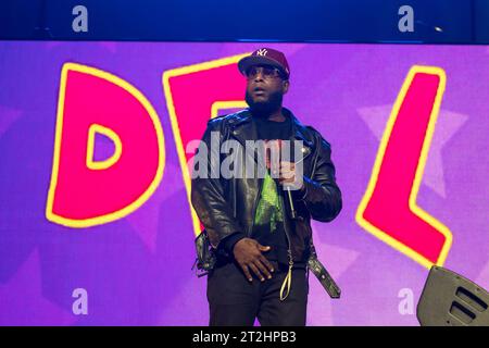 Seattle, USA. Oktober 2023. Talib Kweli tritt mit de La Soul während der New York State of Mind Tour am 18. Oktober 2023 in Seattle, Washington auf (Foto: Daniel DeSlover/SIPA USA) Credit: SIPA USA/Alamy Live News Stockfoto