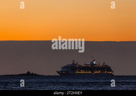 Cruise Ship Bar Harbor, Maine, USA Stockfoto