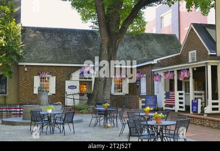 Betsy Ross House Museum, Betsy Ross Nähte die erste amerikanische Flagge in Philadelphia, Pennsylvania. Stockfoto