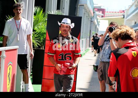 Austin, Vereinigte Staaten. Oktober 2023. 19. Oktober 2023, Circuit of the Americas, Austin, Formel 1Lenovo United States Grand Prix 2023, im Bild Charles Leclerc (MCO), Scuderia Ferrari Credit: dpa/Alamy Live News Stockfoto