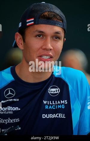 Austin, Vereinigte Staaten. Oktober 2023. 19. Oktober 2023, Circuit of the Americas, Austin, Formel 1Lenovo United States Grand Prix 2023, im Bild Alexander Albon (GBR), Williams Racing Credit: dpa/Alamy Live News Stockfoto