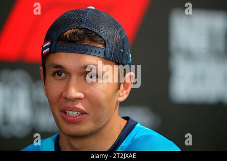 Austin, Vereinigte Staaten. Oktober 2023. 19. Oktober 2023, Circuit of the Americas, Austin, Formel 1Lenovo United States Grand Prix 2023, im Bild Alexander Albon (GBR), Williams Racing Credit: dpa/Alamy Live News Stockfoto