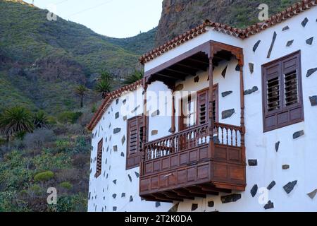 Traditionelle kanarische Architektur auf Teneriffa, Spanien Stockfoto