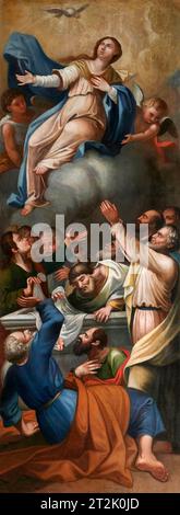 Assunzione di Maria - olio su tela - Pittore siciliano - XVIII secolo - Centuripe (EN) chiesa dell’Immacolata Concezione Stockfoto