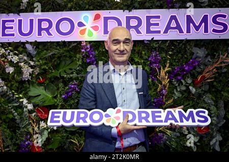 Paris, Frankreich. Oktober 2023. ACHTUNG REDAKTEURE: VERÖFFENTLICHUNGSEMBARGO 20. OKTOBER UM 11:30 Uhr Nationallotterie CE0 Jannie Haek posiert für den Fotografen beim Start von EuroDreams, einem neuen europäischen Lotteriespiel der Belgischen Nationallotterie (nationale Loterij/Loterie National), Donnerstag, den 19. Oktober 2023 in Paris, Frankreich. BELGA FOTO DIRK WAEM Credit: Belga News Agency/Alamy Live News Stockfoto