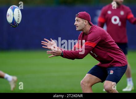 Englands Jonny May während eines Trainings im Team Running beim INSEP in Paris. Bilddatum: Freitag, 20. Oktober 2023. Stockfoto