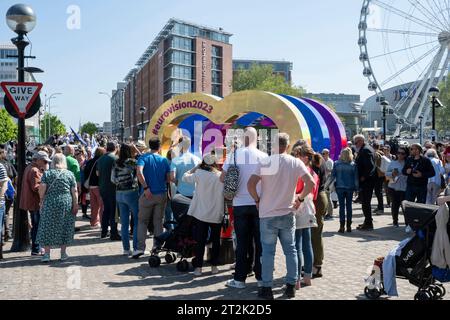 Eurovision Song Contest, Liverpool, Mai 2023 Stockfoto
