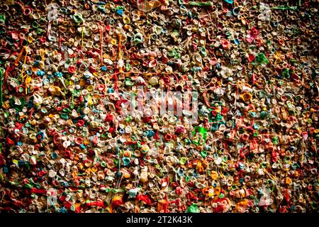 Gum Wall Pike Place Market. Stockfoto