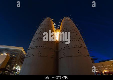 Taubentürme im Katara Cultural Village, Doha, Katar. Stockfoto