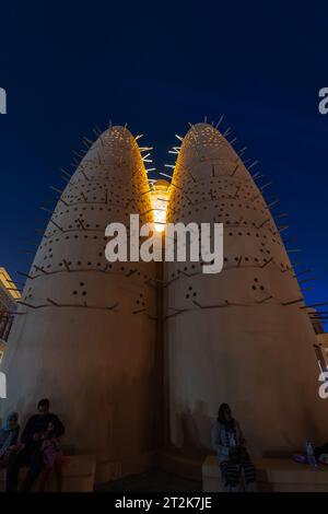 Taubentürme im Katara Cultural Village, Doha, Katar. Stockfoto