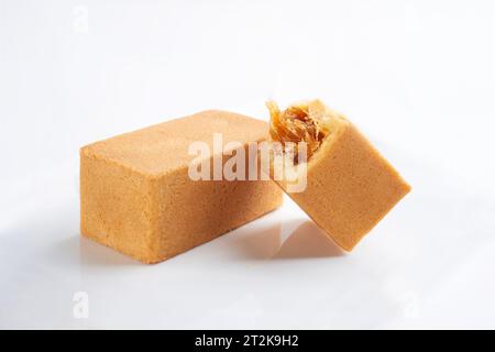 Taiwanesisches Ananasgebäck isoliert auf weißem Hintergrund Stockfoto