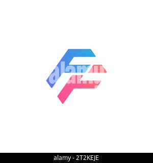 FF-Logo, FF-Monogramm, ursprüngliches FF-Logo, Buchstabe FF-Logo, Symbol, Vektor Stock Vektor