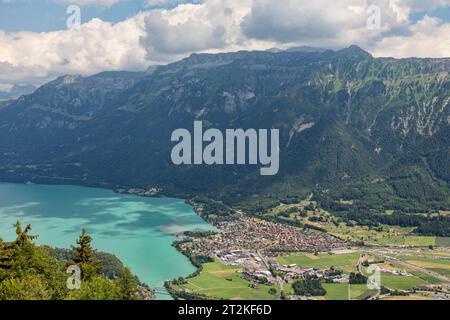 interlaken und brienzersee schweiz aus Harder kulm Stockfoto