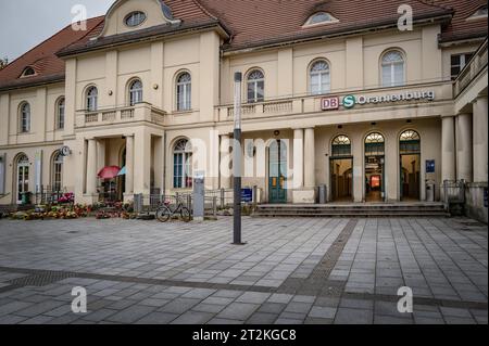 Oranienburg im Bundesland Brandenburg Bahnhof Oranienburg - 20.10.2023 Oranienburg *** Oranienburg im Land Brandenburg Oranienburg Bahnhof 20 10 2023 Oranienburg Stockfoto