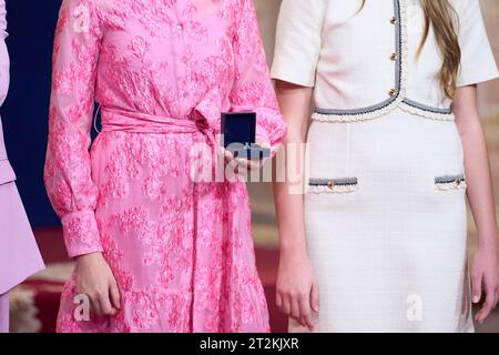 Oviedo. Spanien. Oktober 2023. , Die Kronprinzessin Leonor nimmt am 20. Oktober 2023 im Reconquista Hotel in Oviedo, Spanien, Teil mit den Gewinnern der Princess of Asturias Awards 2023. Quelle: MPG/Alamy Live News Stockfoto