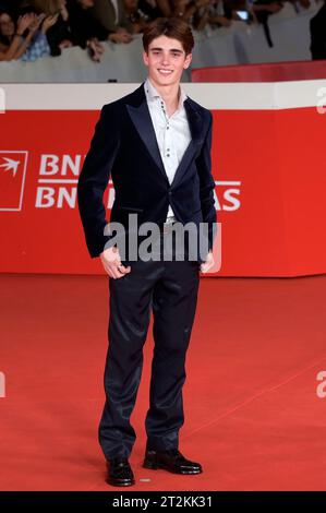 Andrea Arru bei der Premiere des Kinofilms „Diabolik Chi sei?“ 18. Internationales Filmfestival von Rom / Festa del Cinema di Roma 2023 im Auditorium Parco della Musica. Rom, 19.10.2023 Stockfoto