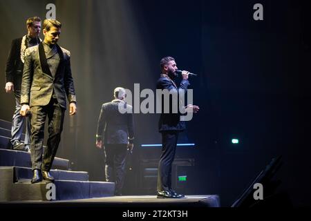 Porto, Portugal. Oktober 2023. Die Gruppe IL DIVO Vocal tritt während der Tour „New Day“ in der Super Bock Arena auf. Quelle: SOPA Images Limited/Alamy Live News Stockfoto