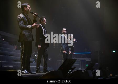 Porto, Portugal. Oktober 2023. Die Gruppe IL DIVO Vocal tritt während der Tour „New Day“ in der Super Bock Arena auf. Quelle: SOPA Images Limited/Alamy Live News Stockfoto