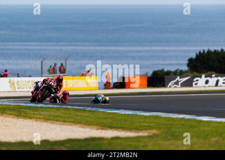 Ventor, Australien. 20. Oktober 2023; Phillip Island Grand Prix Circuit, Ventnor, Victoria, Australien; 2023 MotoGP Guru von Gryfyn Australian Motorcycle Grand Prix, Praxistag; Maverick Vinales während Training 2 beim Australian MotoGP Credit: Action Plus Sports Images/Alamy Live News Stockfoto