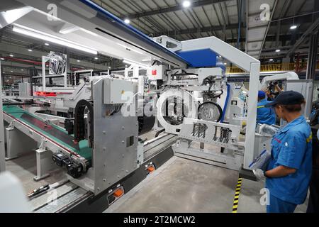 Peking, China. Mai 2023. Dieses Foto, aufgenommen am 22. Mai 2023, zeigt eine Ansicht der Fabrik für General Tire Technology (Kambodscha) in der Sihanoukville Special Economic Zone (SSEZ) in der Provinz Preah Sihanouk, Kambodscha. Quelle: Ly Lay/Xinhua/Alamy Live News Stockfoto