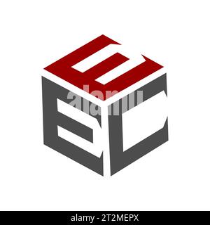 WEC-Letter-Logo auf weißem Hintergrund. WEC Creative Initials Letter Logo Konzept. WEC Letter Design Stock Vektor