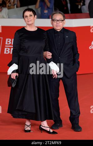 Roberta Torre und Shigeru Umebayashi bei der Premiere des Kinofilms 'Mi fanno male i capelli' auf dem 18. Internationales Filmfestival von Rom / Festa del Cinema di Roma 2023 im Auditorium Parco della Musica. Rom, 19.10.2023 Stockfoto