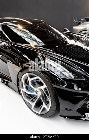 Bugatti 2021 La voiture Noire, Autoworld Museum, Brüssel, Belgien Stockfoto