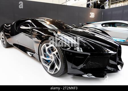 Bugatti 2021 La voiture Noire, Autoworld Museum, Brüssel, Belgien Stockfoto