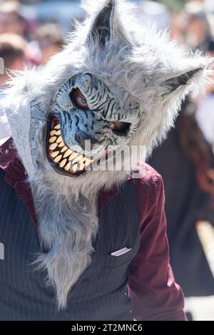 Italien, Cosplay Festival, Cosplay trägt Eine Werwolfmaske Stockfoto