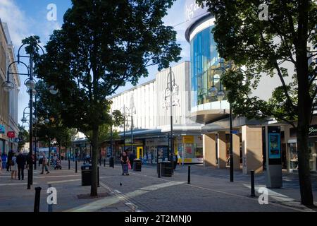 Haupteinkaufsviertel in Doncaster Stockfoto