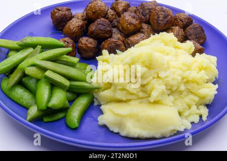 Fleischbällchen in der Pfanne Stockfoto