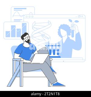Online-Bildungskonzept Stock Vektor