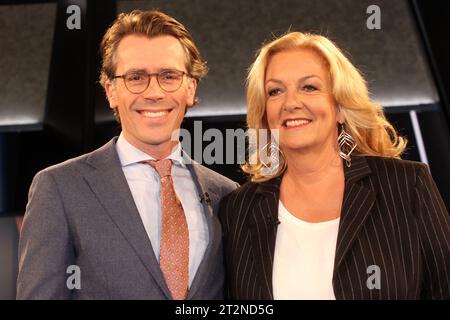 Johannes Wimmer und Bettina Tietjen bei der NDR Talk Show am 20.10.2023 in Hamburg Stockfoto